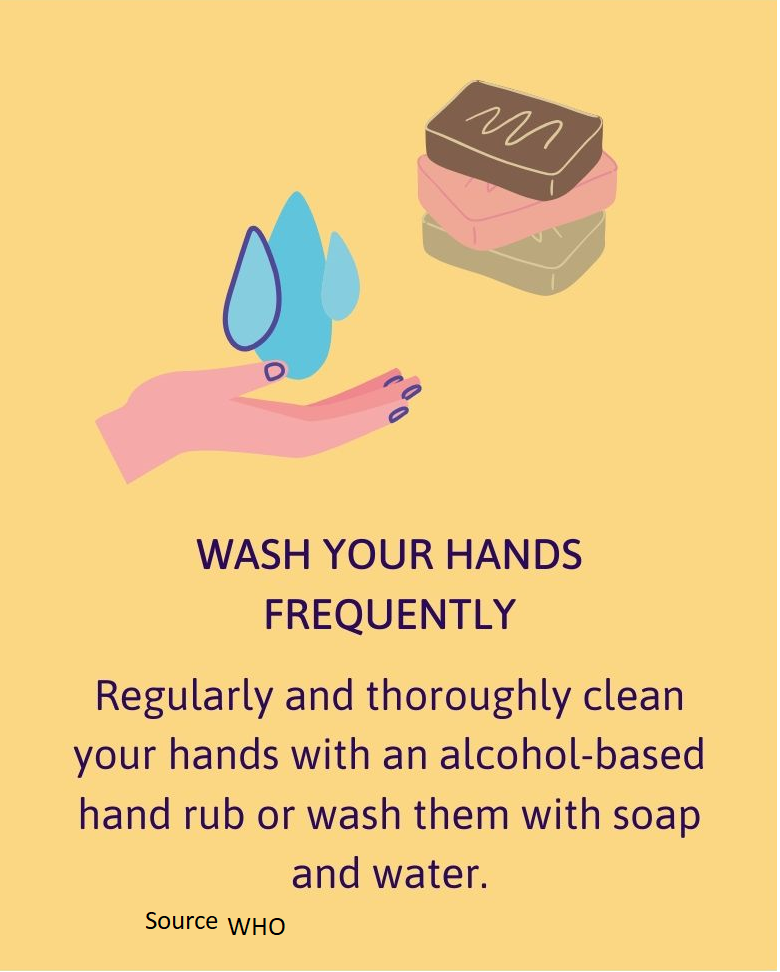 Wash your hands avoid corona virus